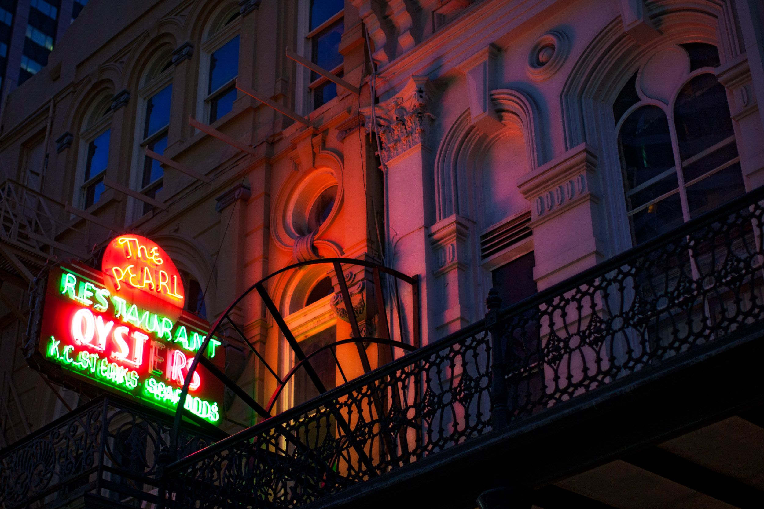 The neon beckons in New Orleans’ CBD
